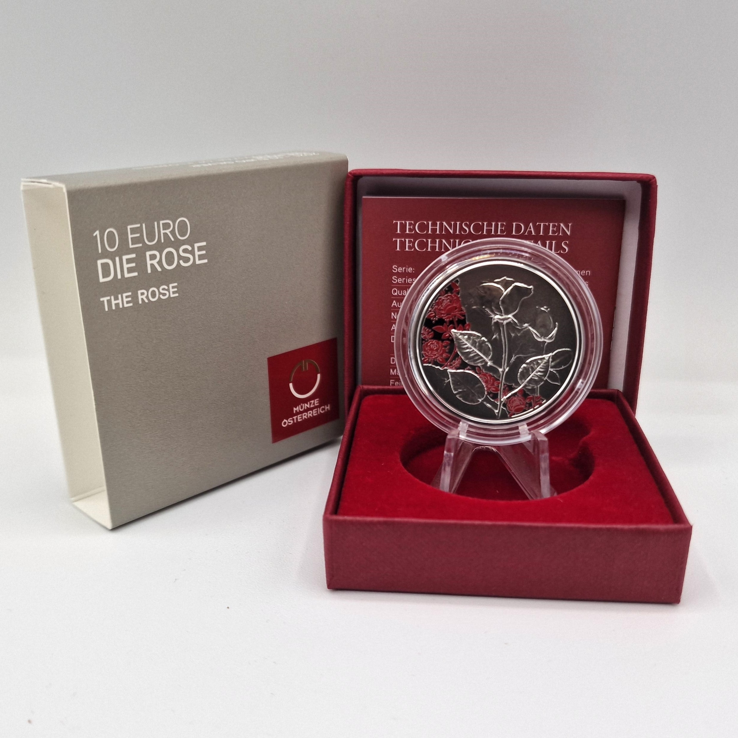 2021 Rosa - 10€ Áustria Proof